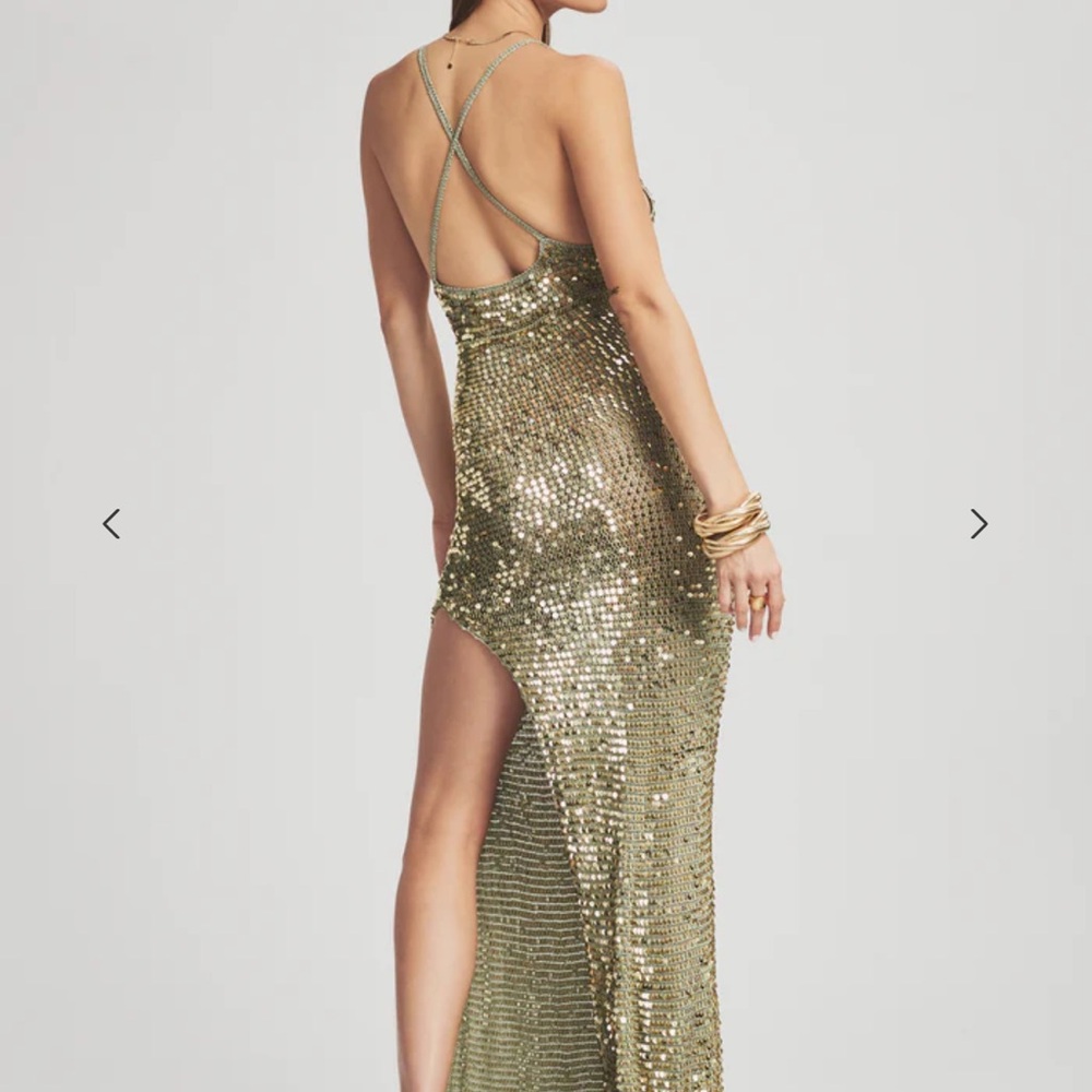 Retrofete Gold Sequin Dress in GOLD Women’s - Picture 3 of 6